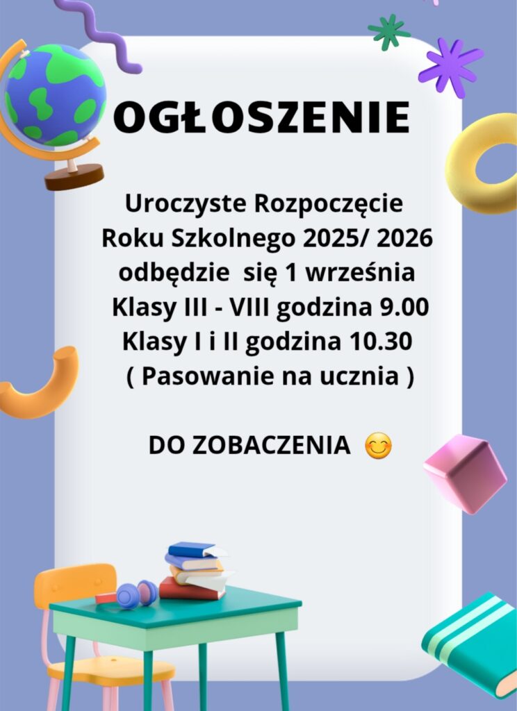 Rozpoczęcie Roku Szkolnego 2025/2026