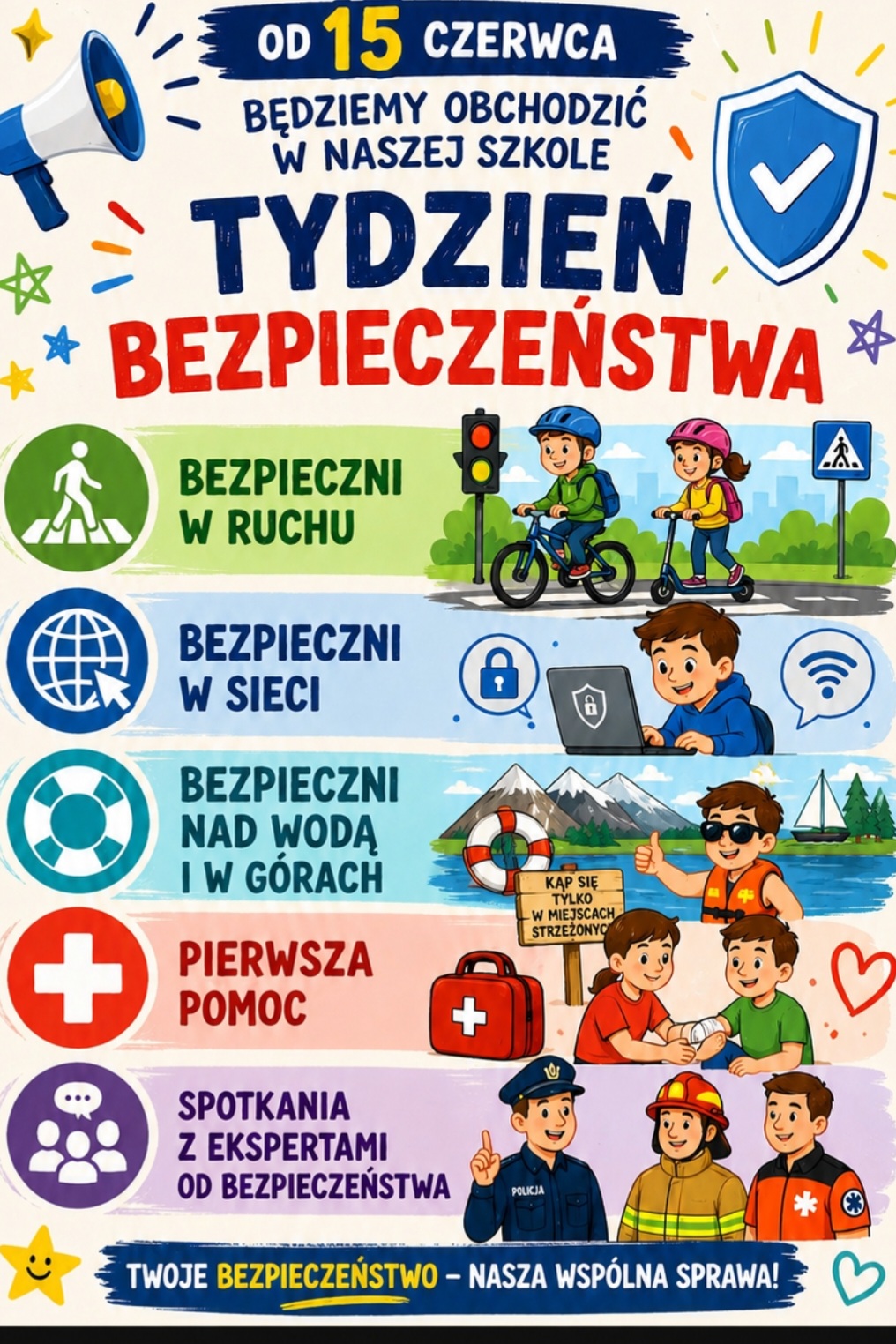 Tydzień dla bezpieczeństwa w naszej szkole